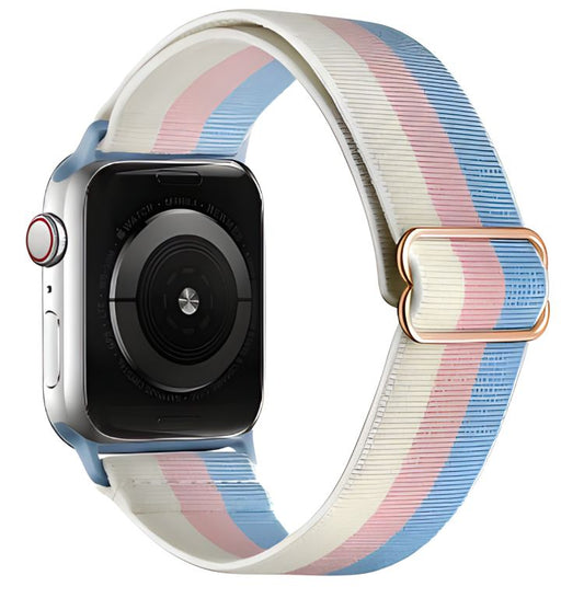 Stretchy Strap for Apple Watch Band 38mm 40mm 41mm 42mm 44mm 45mm Adjustable Elastic Nylon solo Loop bracelet Apple Watch series 3 4 5 6 se 7 8 Ultra