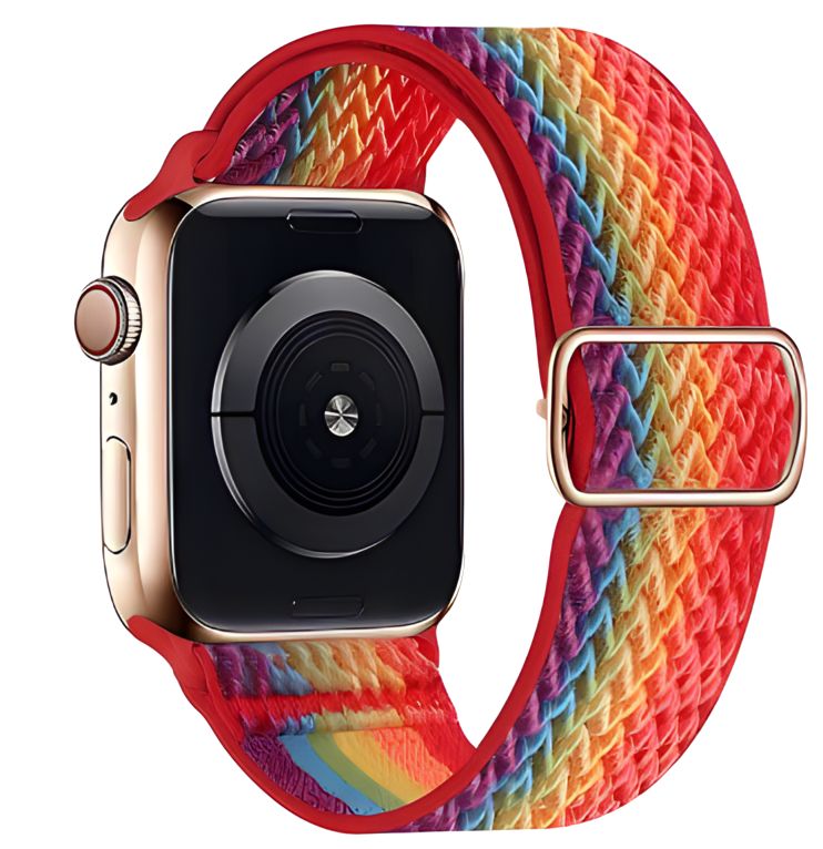 Stretchy Strap for Apple Watch Band 38mm 40mm 41mm 42mm 44mm 45mm Adjustable Elastic Nylon solo Loop bracelet Apple Watch series 3 4 5 6 se 7 8 Ultra